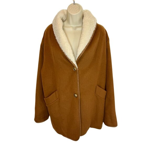 Emerson Frye Orchard Coat - Camel Wool Cashmere - Size XL - Picture 2 of 8